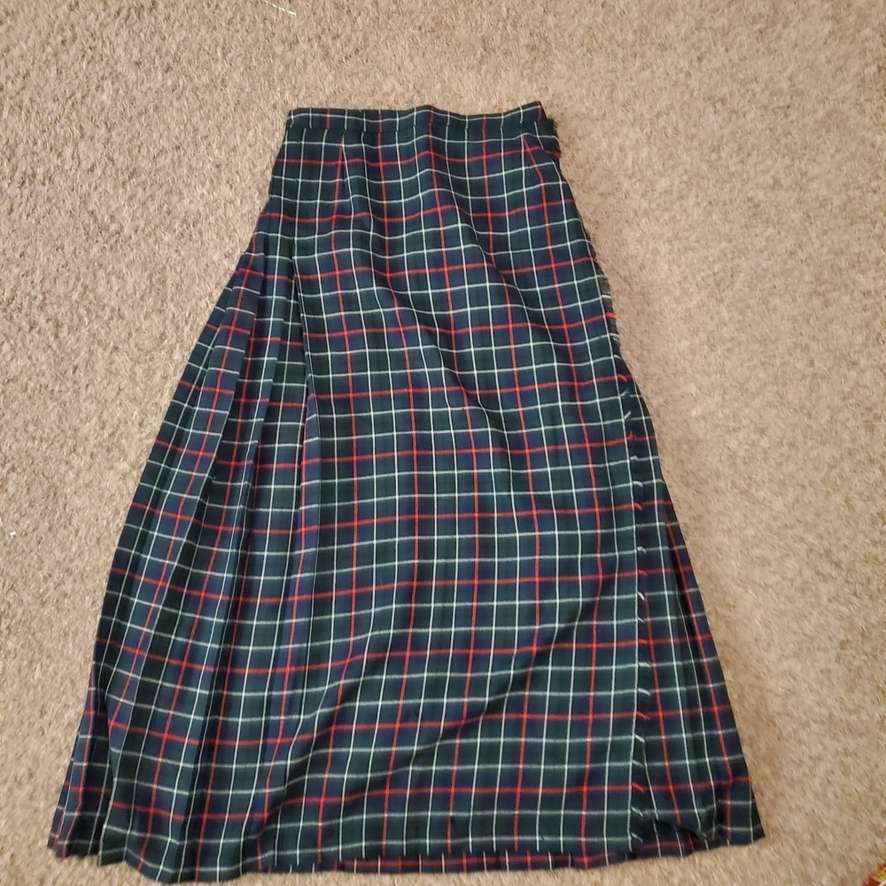 Lochcarron Women's Tartan Kilt Classic Skirt Wool Scotland Authentic Fabric READ